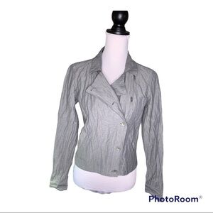 Eileen Fisher Asymmetric zip jacket size S petite